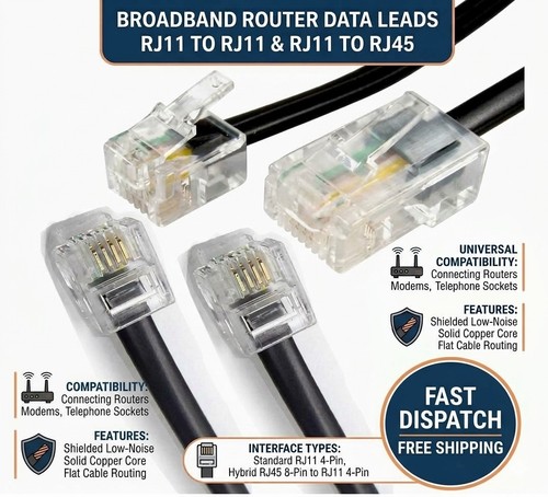 Rj11 rj45 modem cable - rj45,