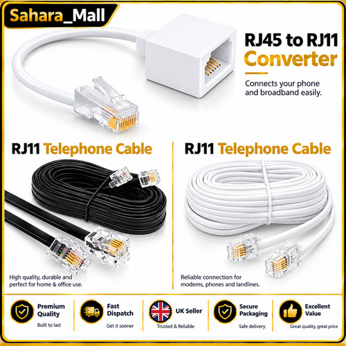 Rj45 rj11 converter adapter - rj45,